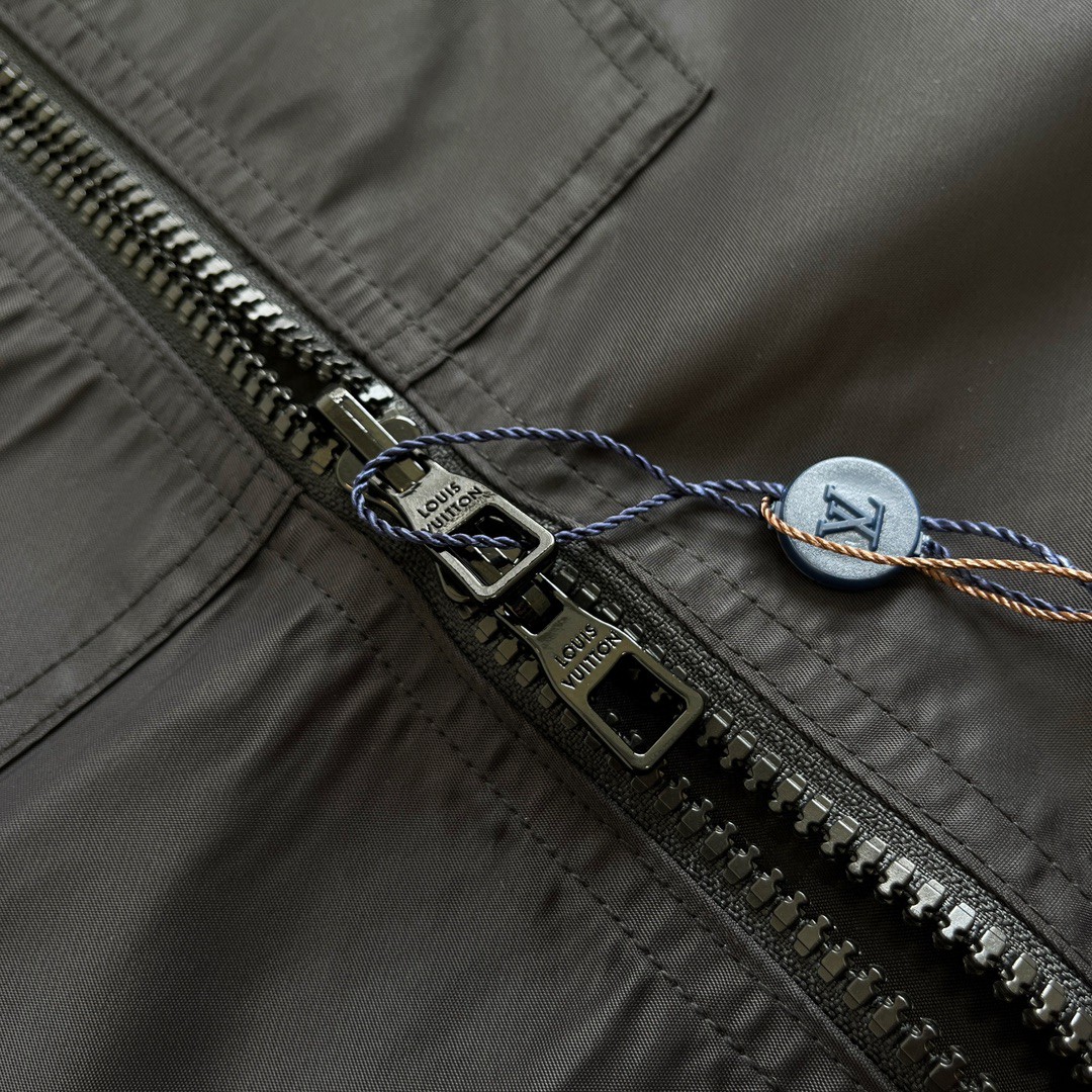 LOUIS VUITTON 路易威登 双面满印拉链外套 夹克 长袖 黑色 C0 