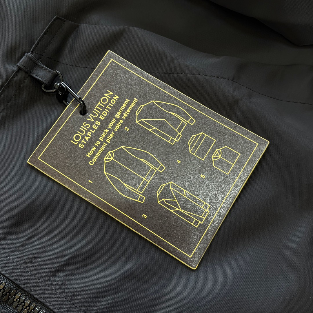 LOUIS VUITTON 路易威登 双面满印拉链外套 夹克 长袖 黑色 C0 