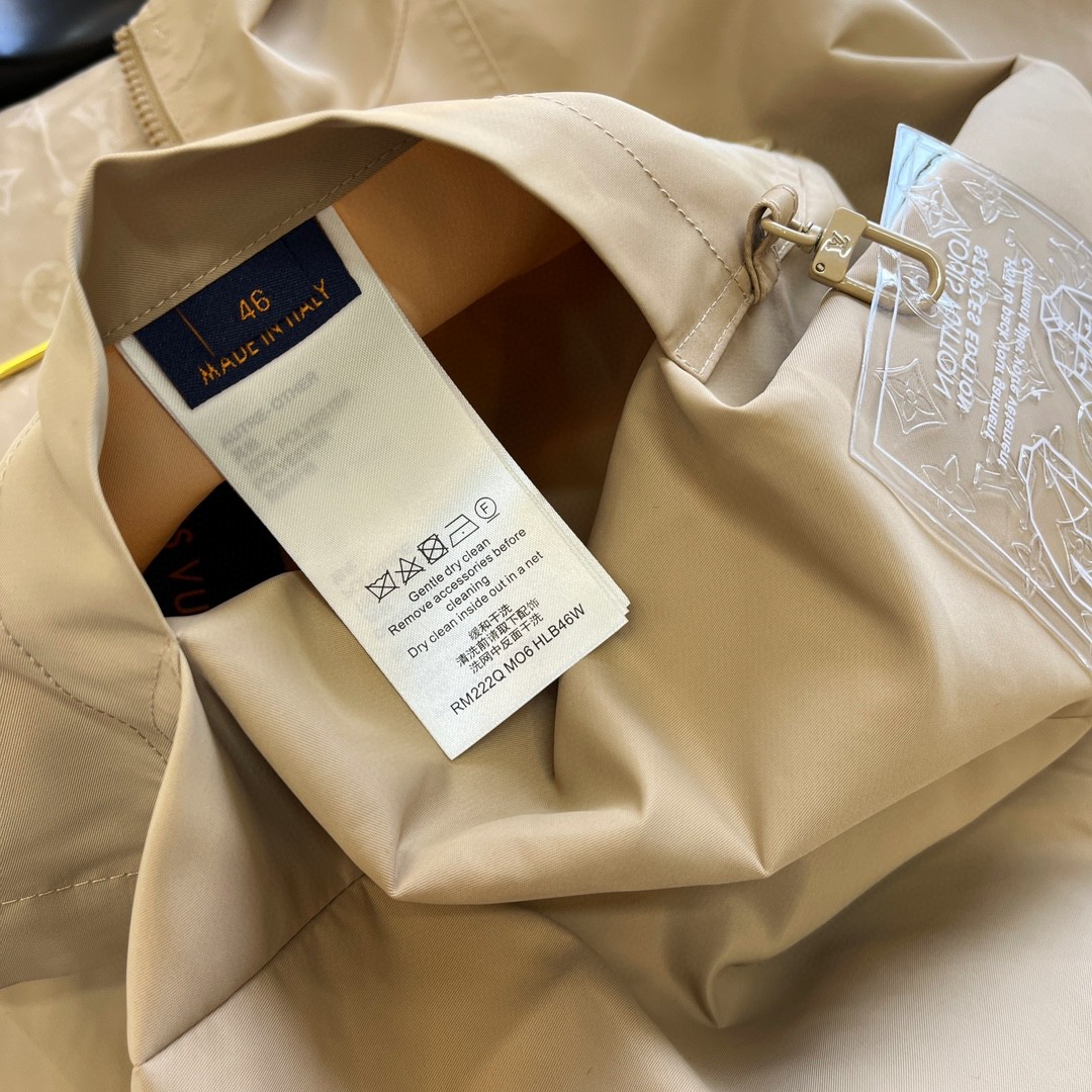 LOUIS VUITTON 路易威登 双面满印拉链外套 夹克 长袖 卡其色 C0 1ABJK8