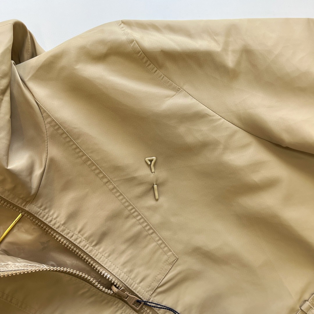 LOUIS VUITTON 路易威登 双面满印拉链外套 夹克 长袖 卡其色 C0 1ABJK8