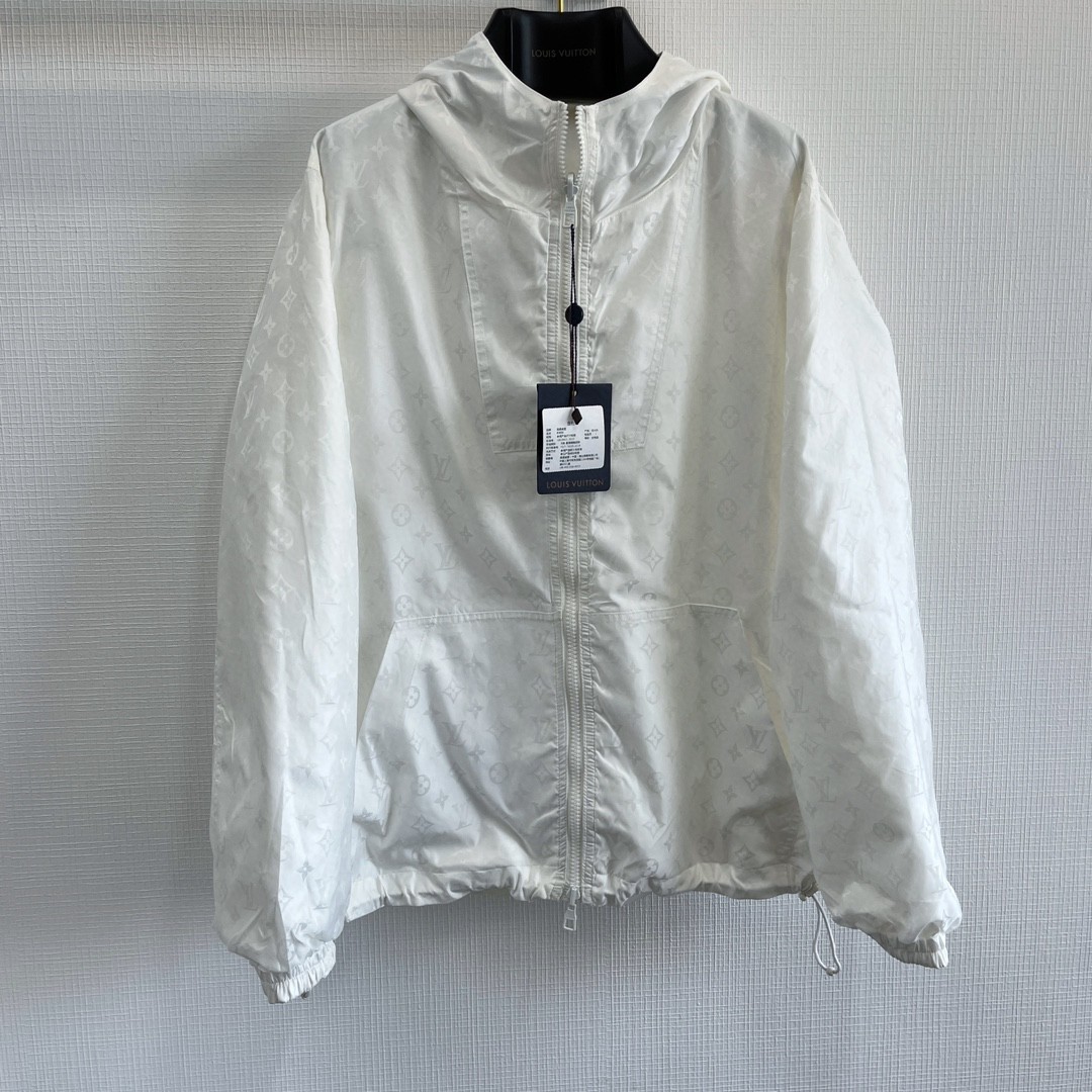 LOUIS VUITTON 路易威登 双面满印拉链外套 夹克 长袖 白色 C0 