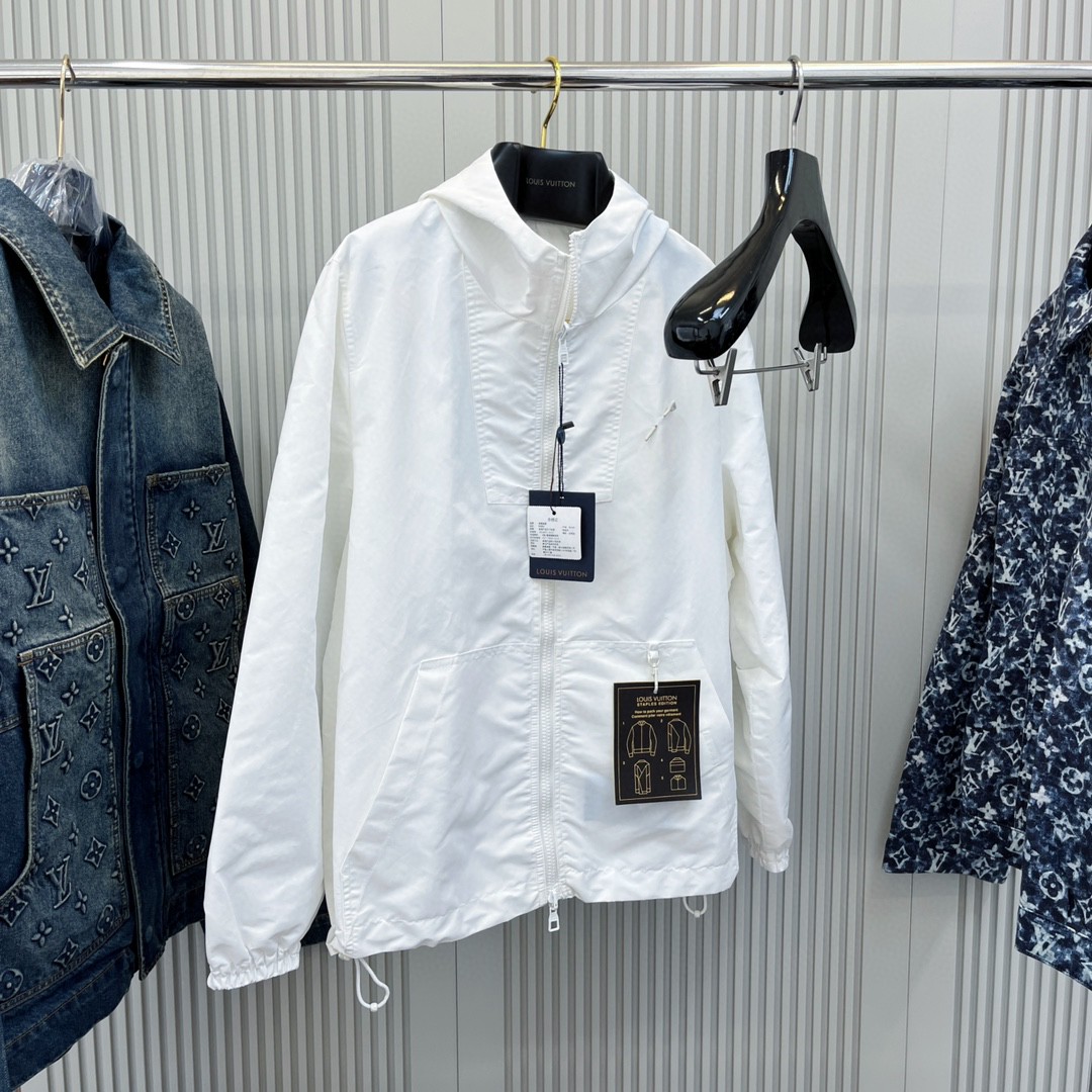LOUIS VUITTON 路易威登 双面满印拉链外套 夹克 长袖 白色 C0 