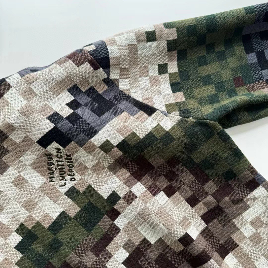 LOUIS VUITTON 路易威登 迷彩damier套头毛衣 针织衫 外套 长袖 C0 1AFIVT