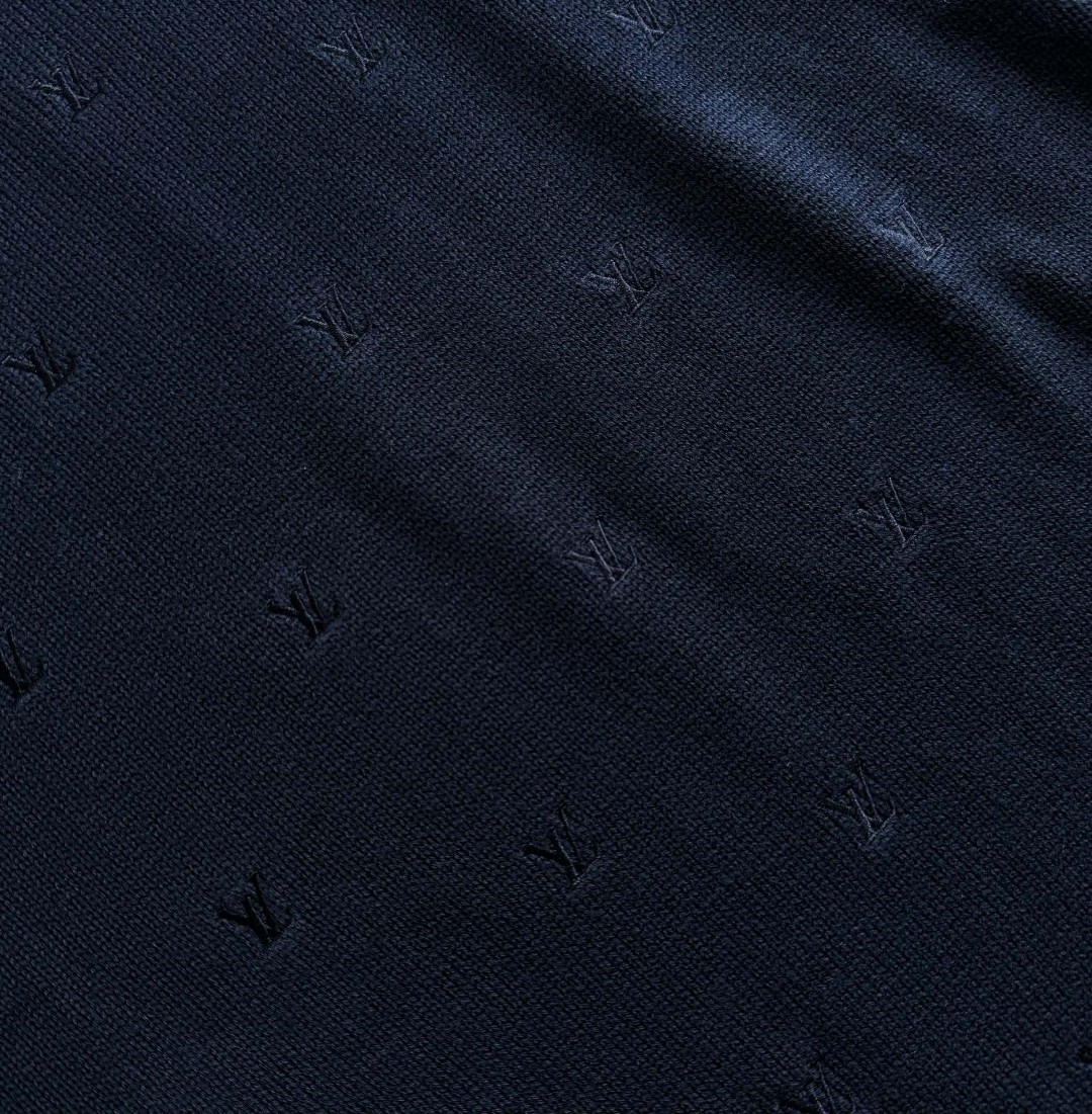 LOUIS VUITTON 路易威登 满福绣花套头毛衣 针织衫 外套 长袖 蓝色 C0