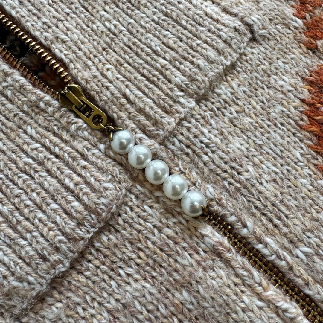 LOUIS VUITTON 路易威登 Nigo 联名款 龙虾拉链毛衣 针织衫 外套 长袖 C0 1AIM56