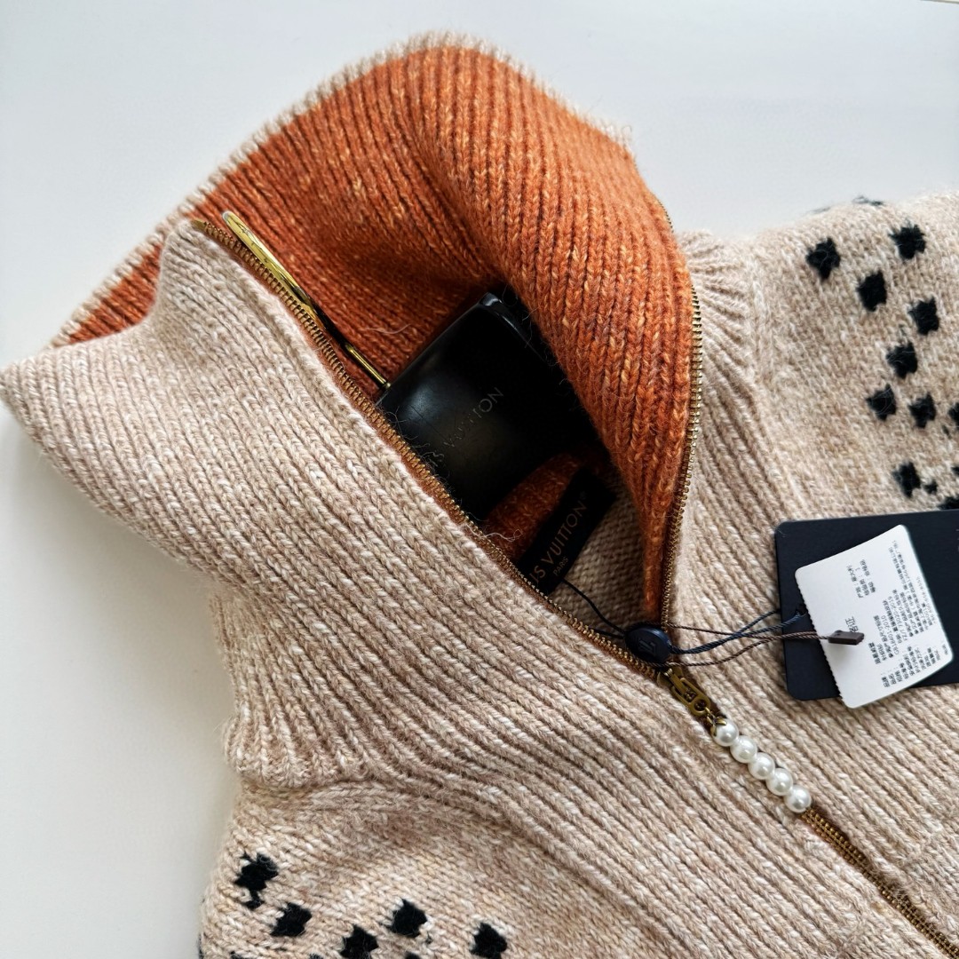 LOUIS VUITTON 路易威登 Nigo 联名款 龙虾拉链毛衣 针织衫 外套 长袖 C0 1AIM56