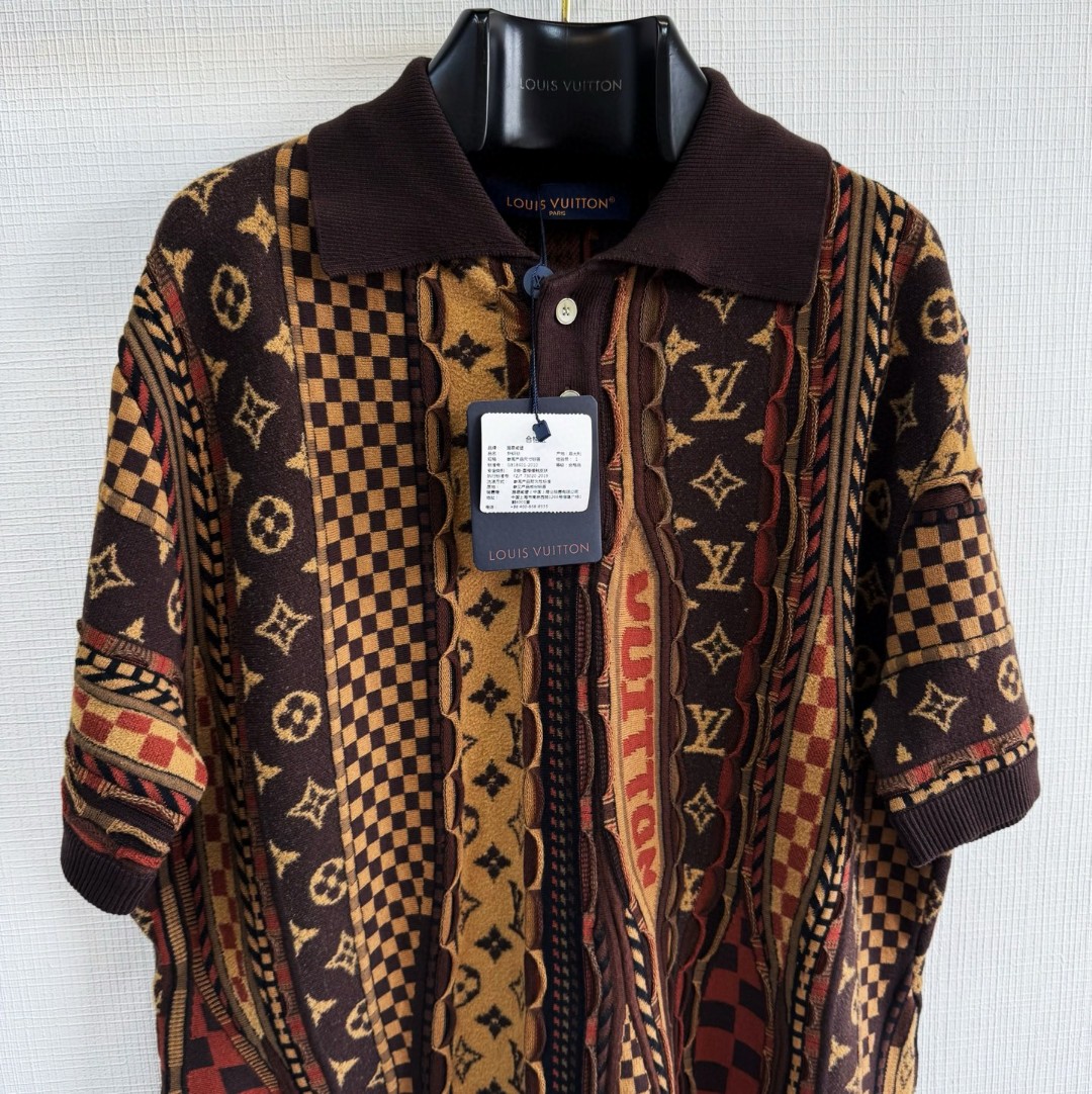 LOUIS VUITTON 路易威登 Nigo 联名款 Polo衫 针织T恤 短袖 B0 1AIMB8