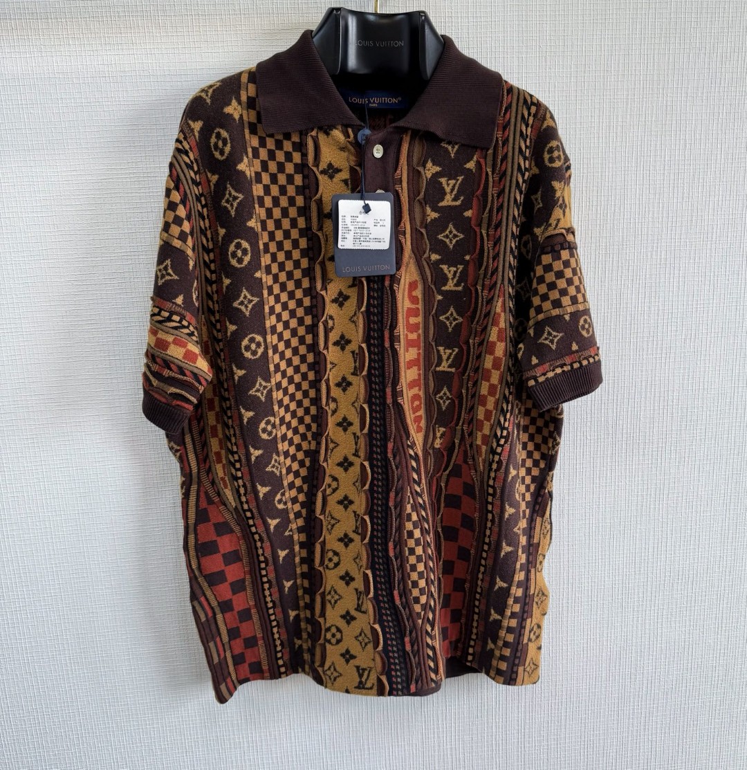 LOUIS VUITTON 路易威登 Nigo 联名款 Polo衫 针织T恤 短袖 B0 1AIMB8