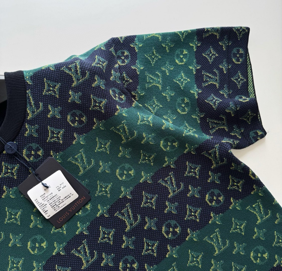 LOUIS VUITTON 路易威登 Monogram针织T恤 短袖 绿色 B0 1AIJZU