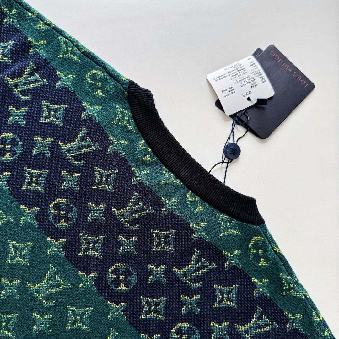 LOUIS VUITTON 路易威登 Monogram针织T恤 短袖 绿色 B0 1AIJZU