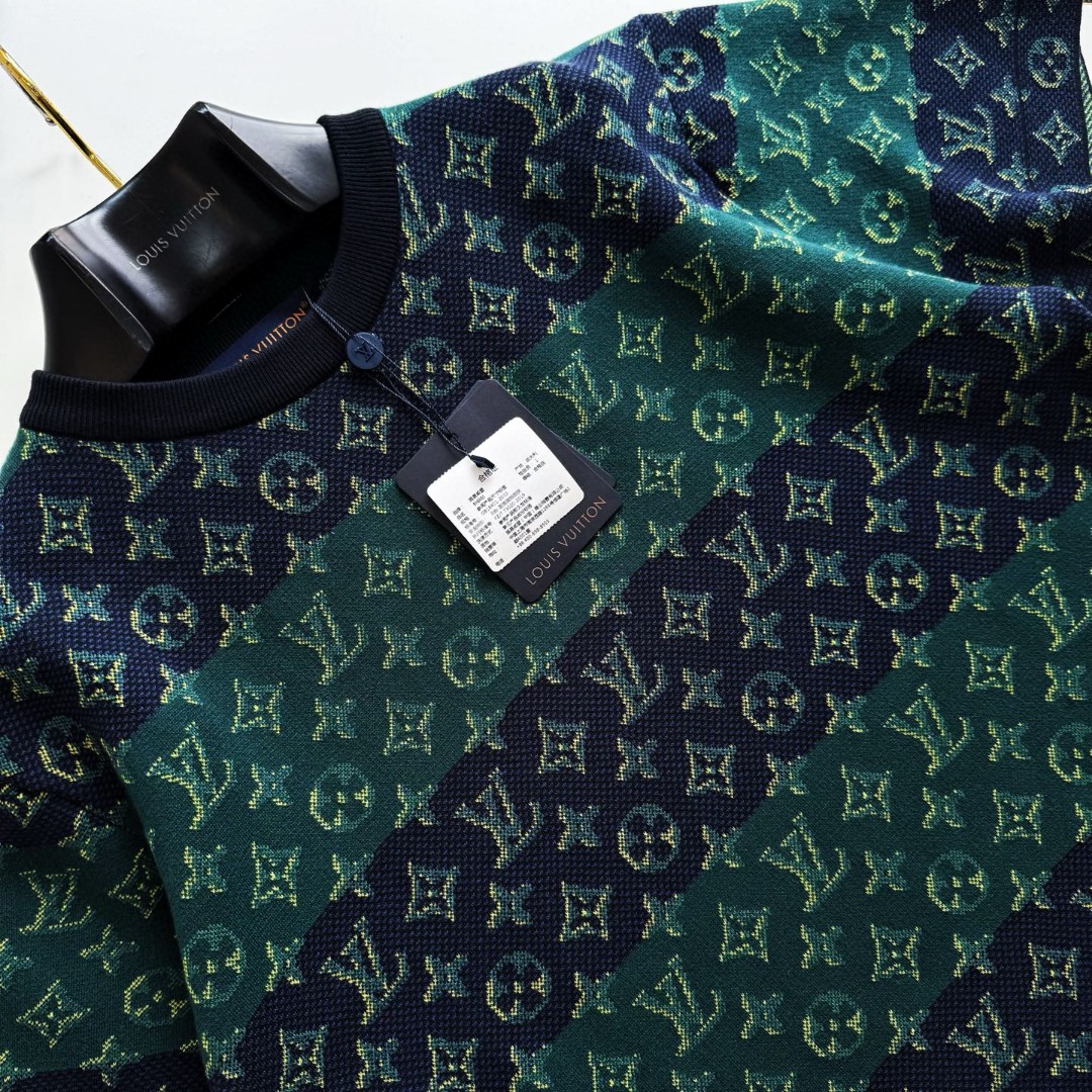 LOUIS VUITTON 路易威登 Monogram针织T恤 短袖 绿色 B0 1AIJZU