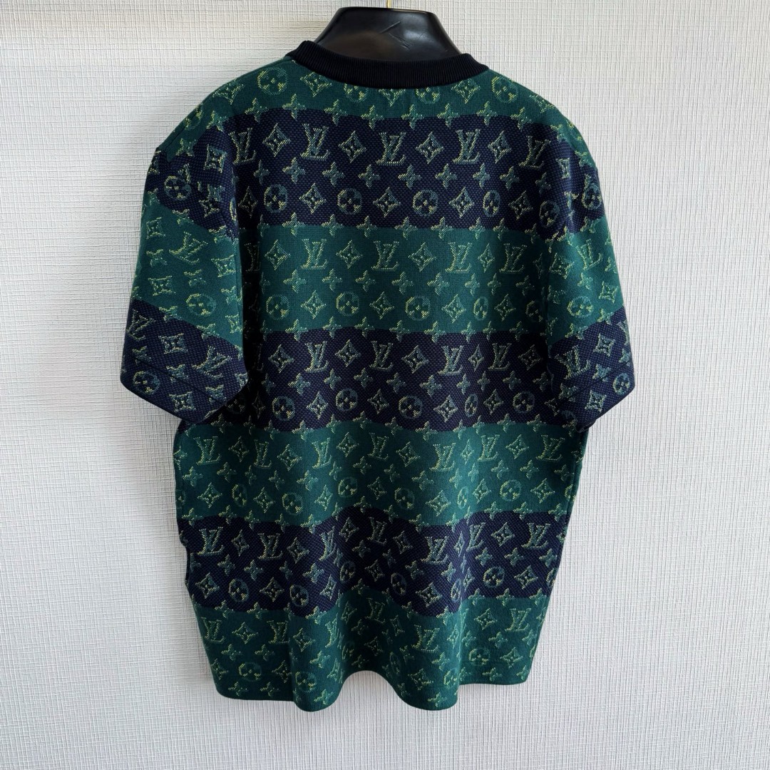 LOUIS VUITTON 路易威登 Monogram针织T恤 短袖 绿色 B0 1AIJZU