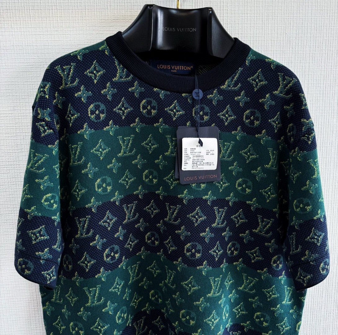 LOUIS VUITTON 路易威登 Monogram针织T恤 短袖 绿色 B0 1AIJZU