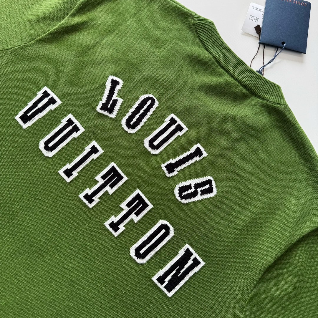 LOUIS VUITTON 路易威登 小狗针织T恤 短袖 绿色 A5 1AGJS2