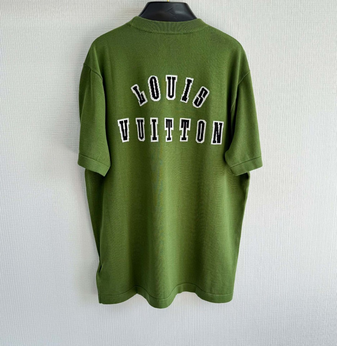 LOUIS VUITTON 路易威登 小狗针织T恤 短袖 绿色 A5 1AGJS2