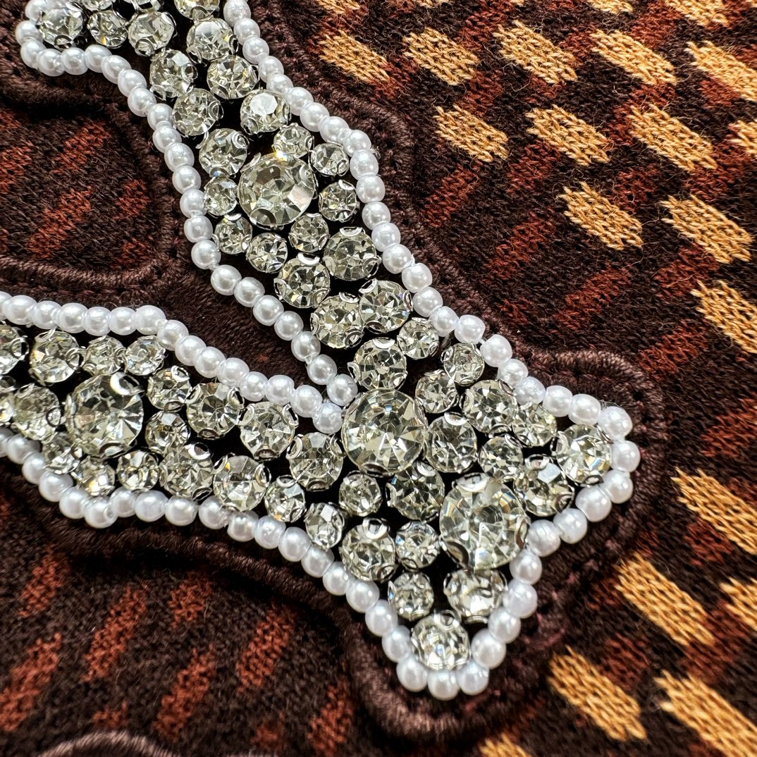 LOUIS VUITTON 路易威登 棋盘格 格纹奥钻针织T恤 短袖 棕色 蓝色 B0 1AFIUP