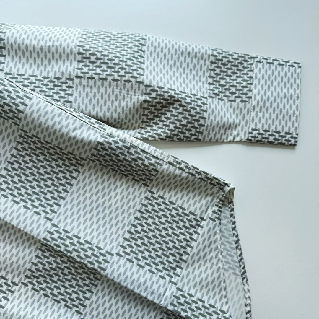 LOUIS VUITTON 路易威登 Monogram 棋盘格印花衬衫 外套 长袖 灰色 B0 1AFJDD