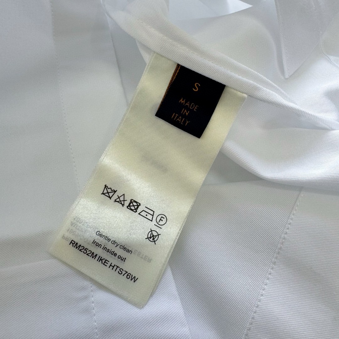 LOUIS VUITTON 路易威登 Nigo 联名款 樱花刺绣衬衫 短袖 白色 A5 1AIMI9