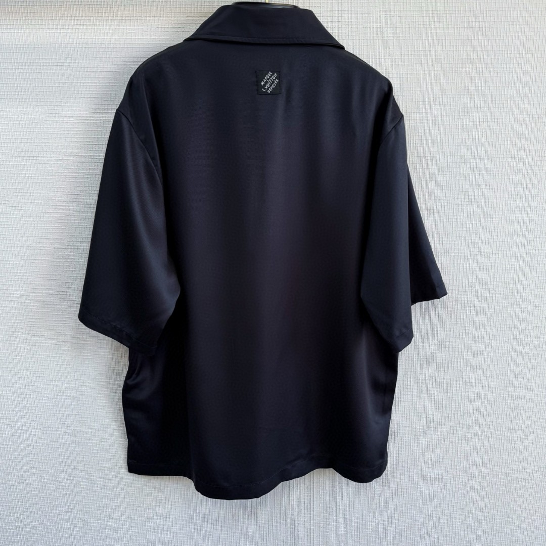 LOUIS VUITTON 路易威登 Nigo 联名款 花朵天丝印花衬衫 短袖 黑色 A5 1AIMHR