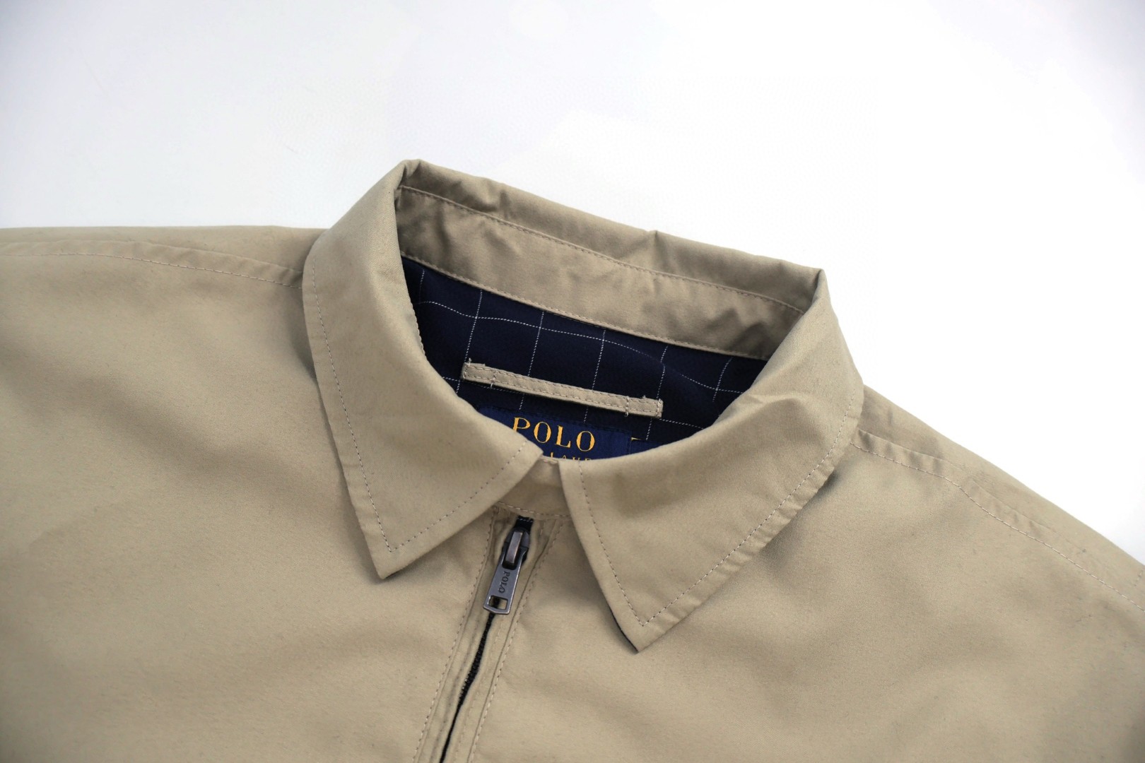 Ralph Lauren 拉夫劳伦 刺绣拉链夹克 外套 长袖 卡其色 黑色 B5 710548506002