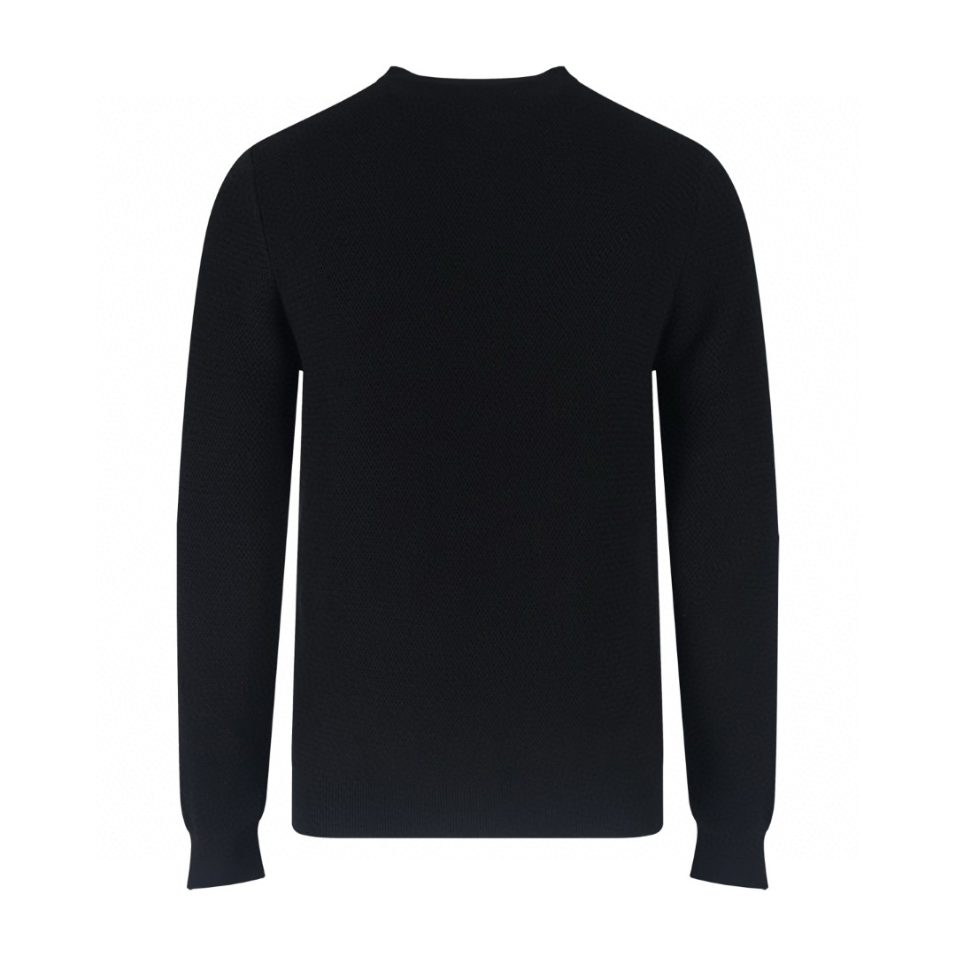 Loro Piana LP 针织亨利领毛衣 针织衫 长袖 卡其色 黑色 A5 FAO0613-D0C2