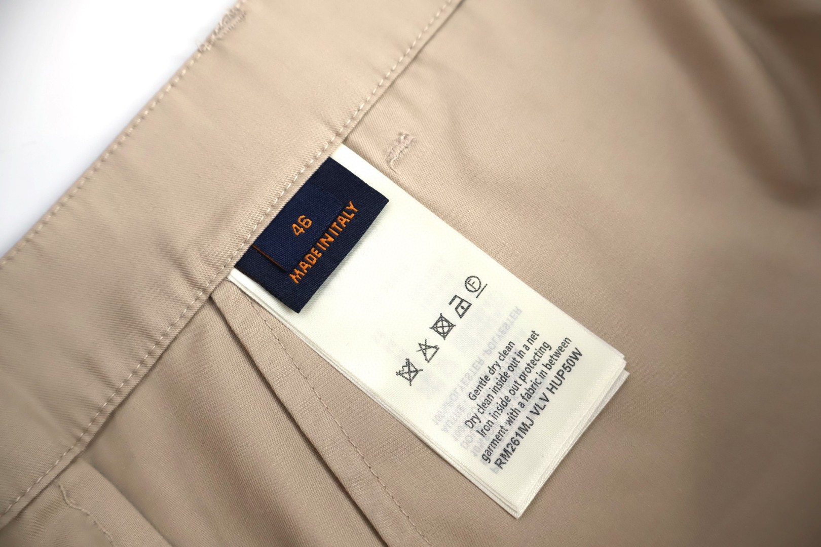 LOUIS VUITTON 路易威登 口袋刺绣工装裤 裤子 长裤 藏蓝色 卡其色 B5 1AIK53