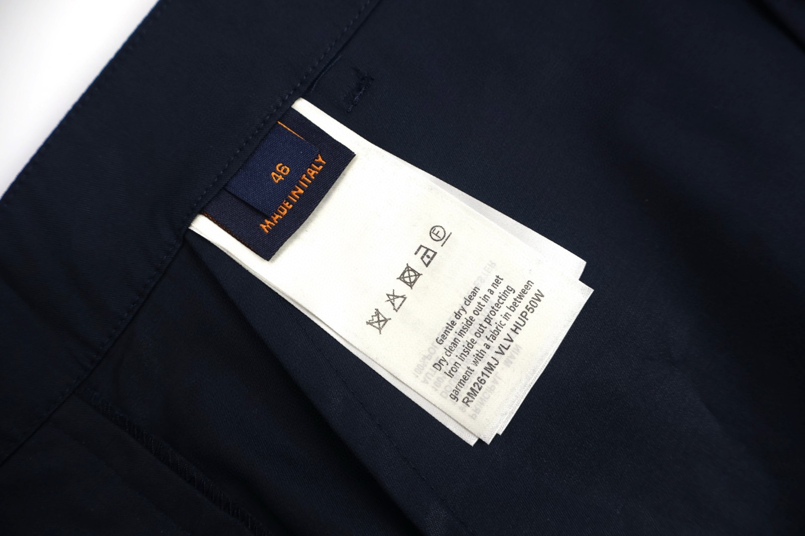 LOUIS VUITTON 路易威登 口袋刺绣工装裤 裤子 长裤 藏蓝色 卡其色 B5 1AIK53