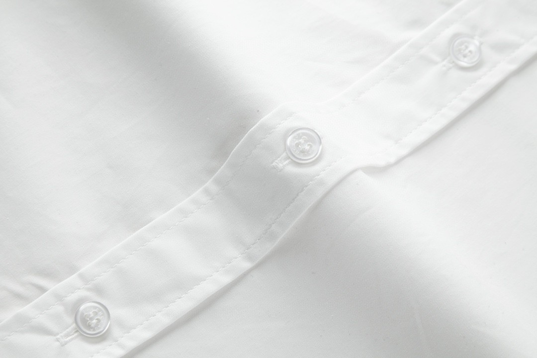 Balenciaga 巴黎世家 3B刺绣衬衫 外套 长袖 黑色 白色 A5 768770TNQ259000