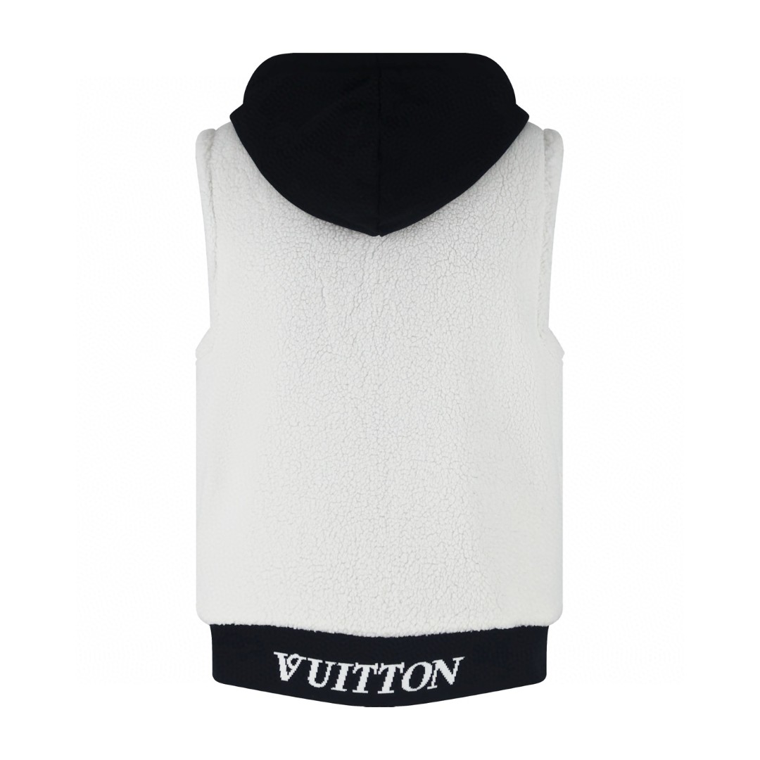 LOUIS VUITTON 路易威登 双面两穿拉链连帽马甲 背心 夹克 外套 B5 1AIKCD