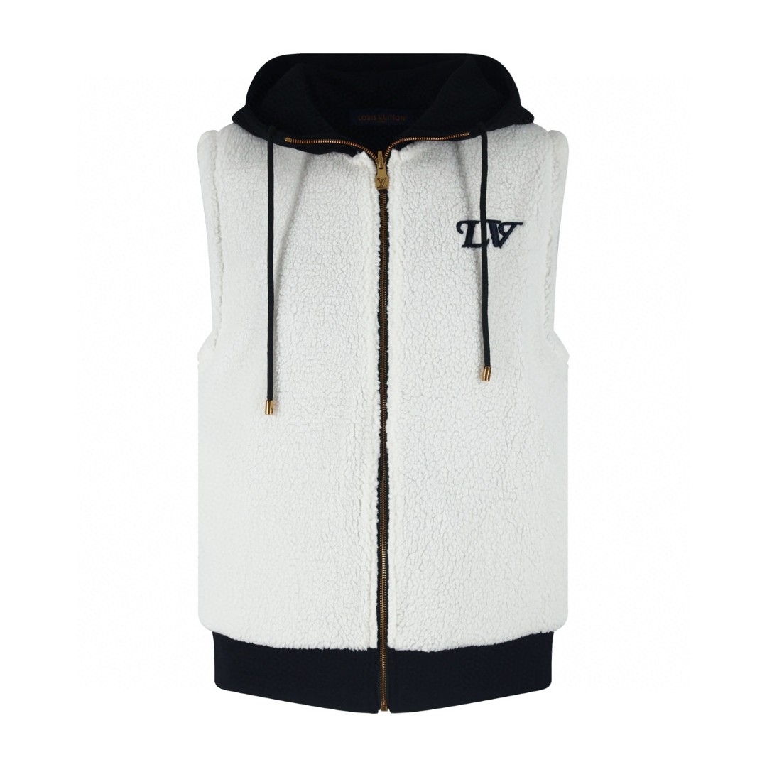 LOUIS VUITTON 路易威登 双面两穿拉链连帽马甲 背心 夹克 外套 B5 1AIKCD