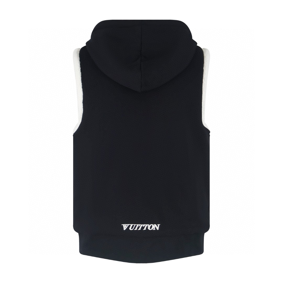 LOUIS VUITTON 路易威登 双面两穿拉链连帽马甲 背心 夹克 外套 B5 1AIKCD
