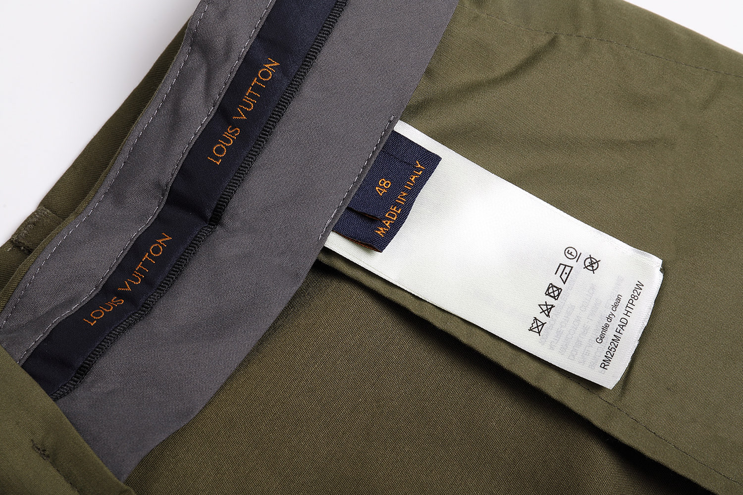 LOUIS VUITTON 路易威登 3D口袋工装裤 裤子 长裤 绿色 B5