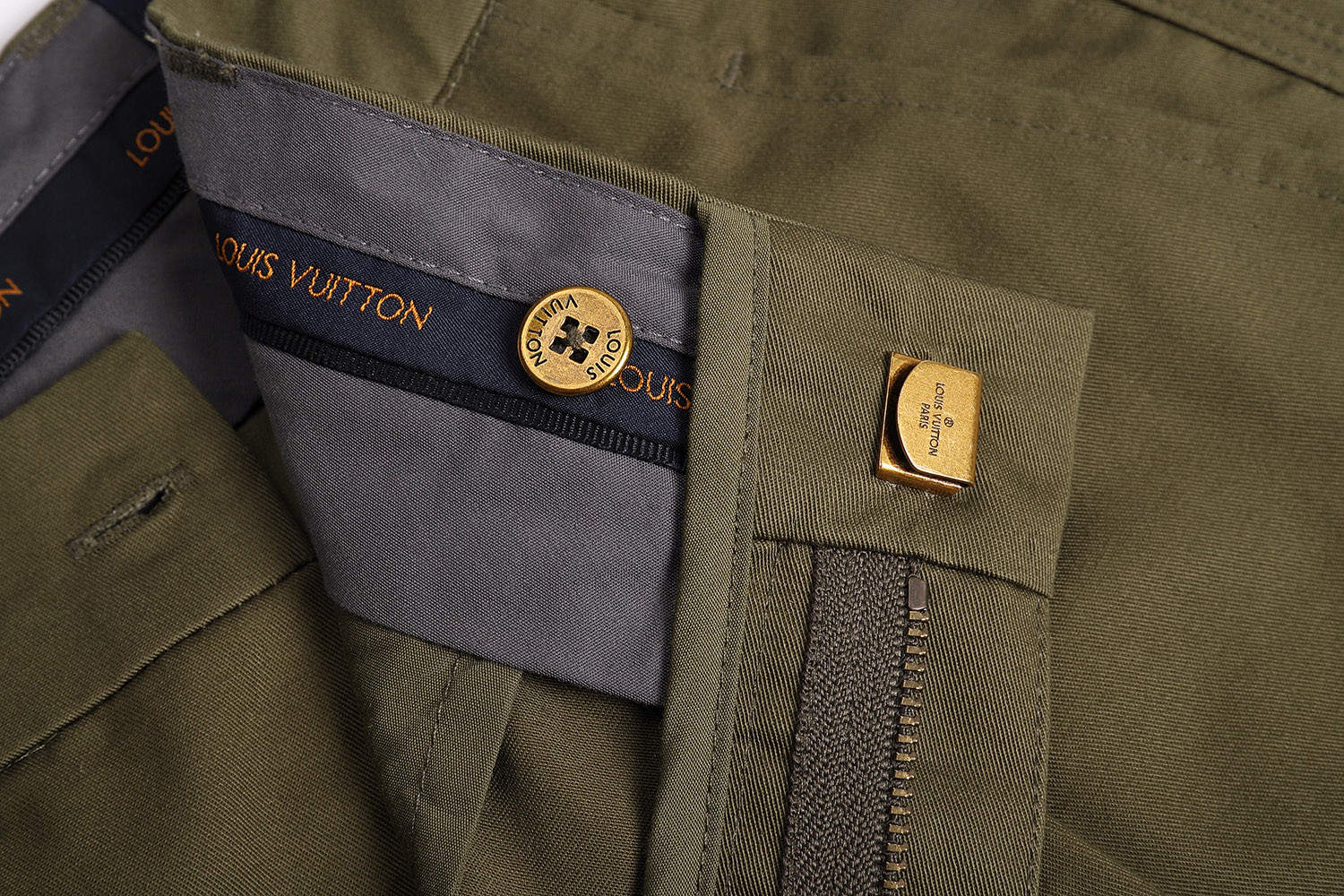 LOUIS VUITTON 路易威登 3D口袋工装裤 裤子 长裤 绿色 B5