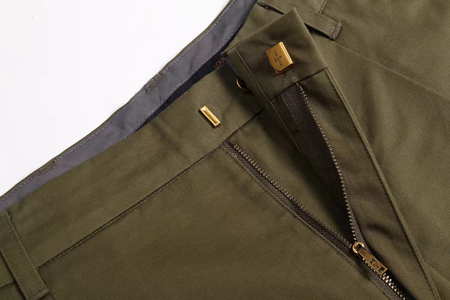 LOUIS VUITTON 路易威登 3D口袋工装裤 裤子 长裤 绿色 B5