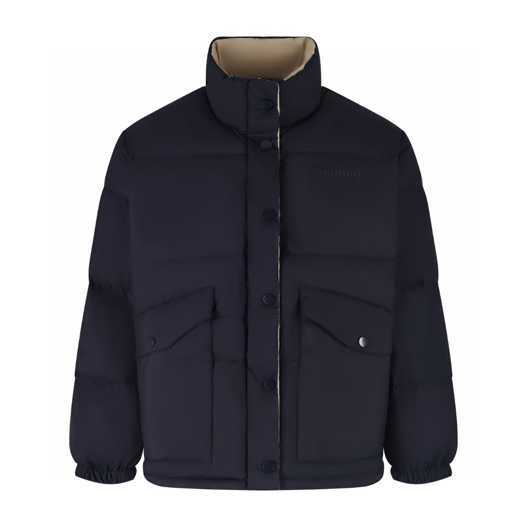 MIU MIU 缪缪 双面两穿立领羽绒服 夹克 外套 长袖 保暖 D0 ML1320-17OP-F0OQU-S-OOO