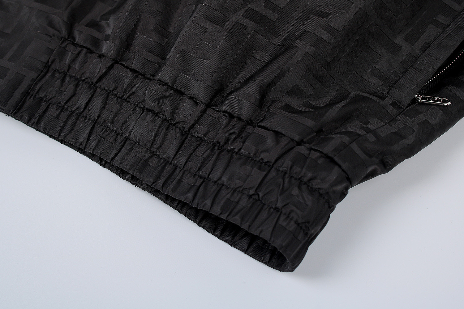 FENDI 芬迪 立领尼龙飞行员夹克 外套 长袖 黑色 C0 FAA951ATN9F0GME