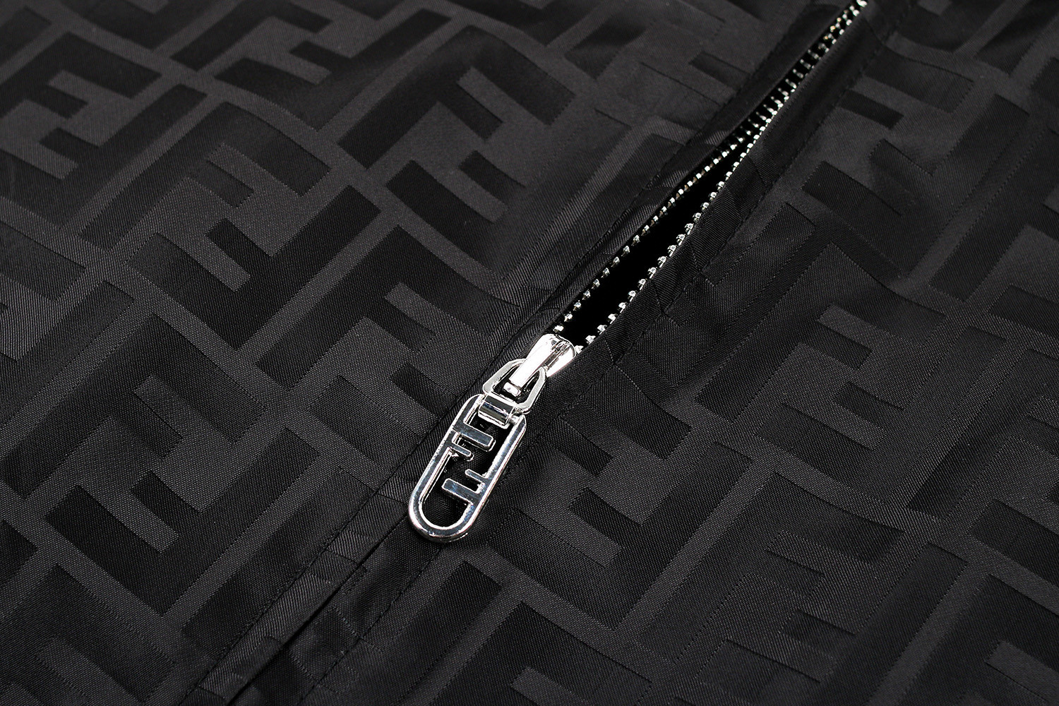 FENDI 芬迪 立领尼龙飞行员夹克 外套 长袖 黑色 C0 FAA951ATN9F0GME