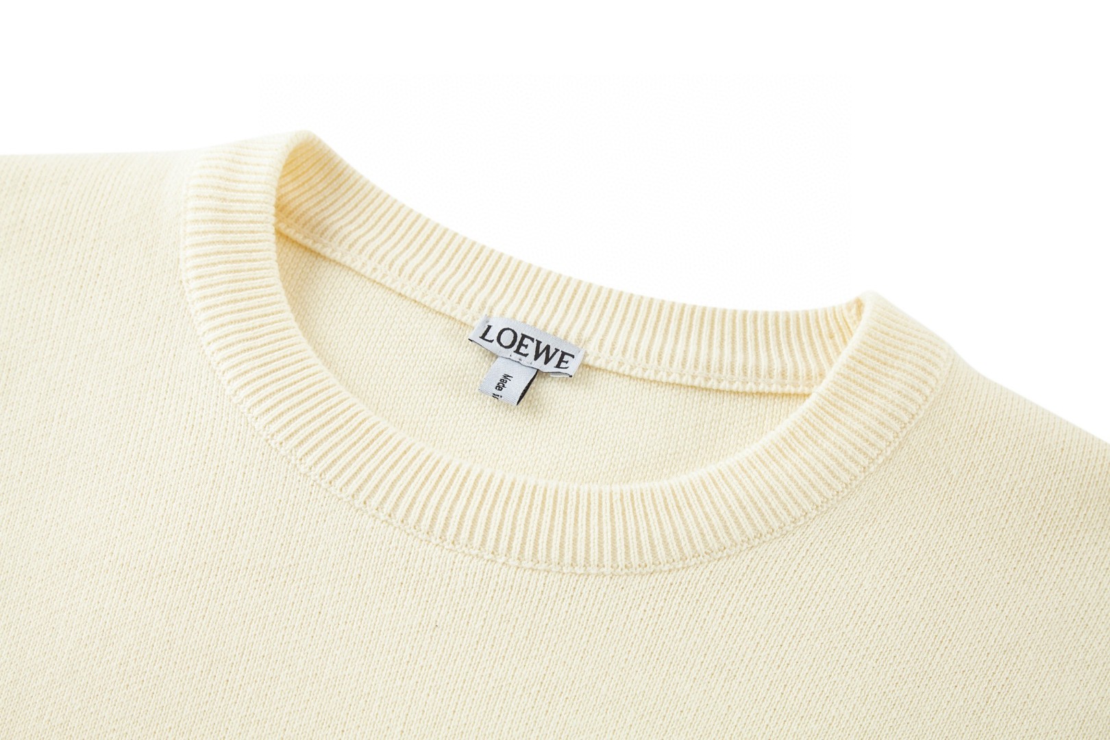 LOEWE 罗意威 口袋提花羊毛混纺针织毛衣 外套 长袖 米色 黑色 B0 H526Y14KDK-1950