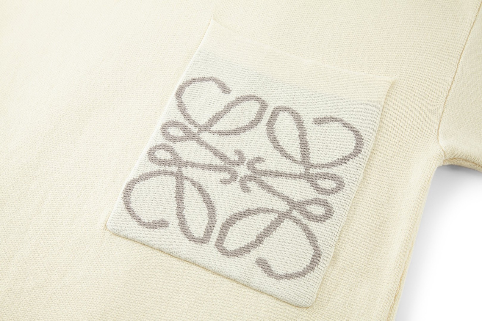 LOEWE 罗意威 口袋提花羊毛混纺针织毛衣 外套 长袖 米色 黑色 B0 H526Y14KDK-1950