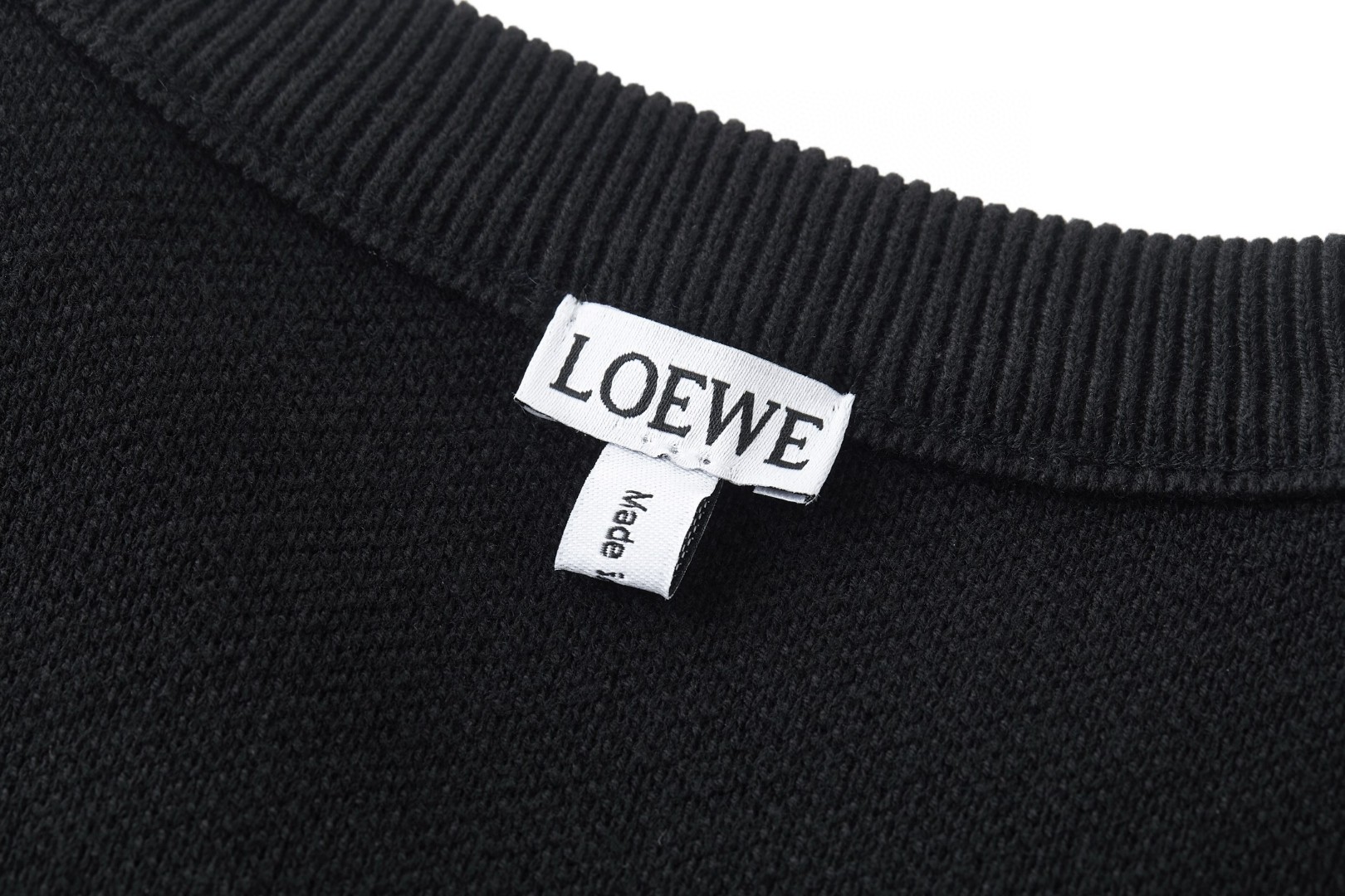 LOEWE 罗意威 口袋提花羊毛混纺针织毛衣 外套 长袖 米色 黑色 B0 H526Y14KDK-1950