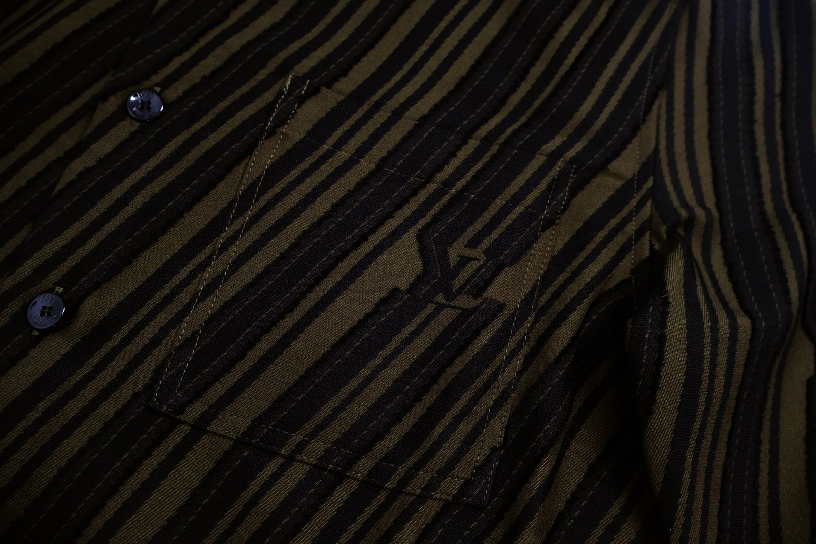 LOUIS VUITTON 路易威登 斜纹提花衬衫 外套 长袖 A5 1AFAU4