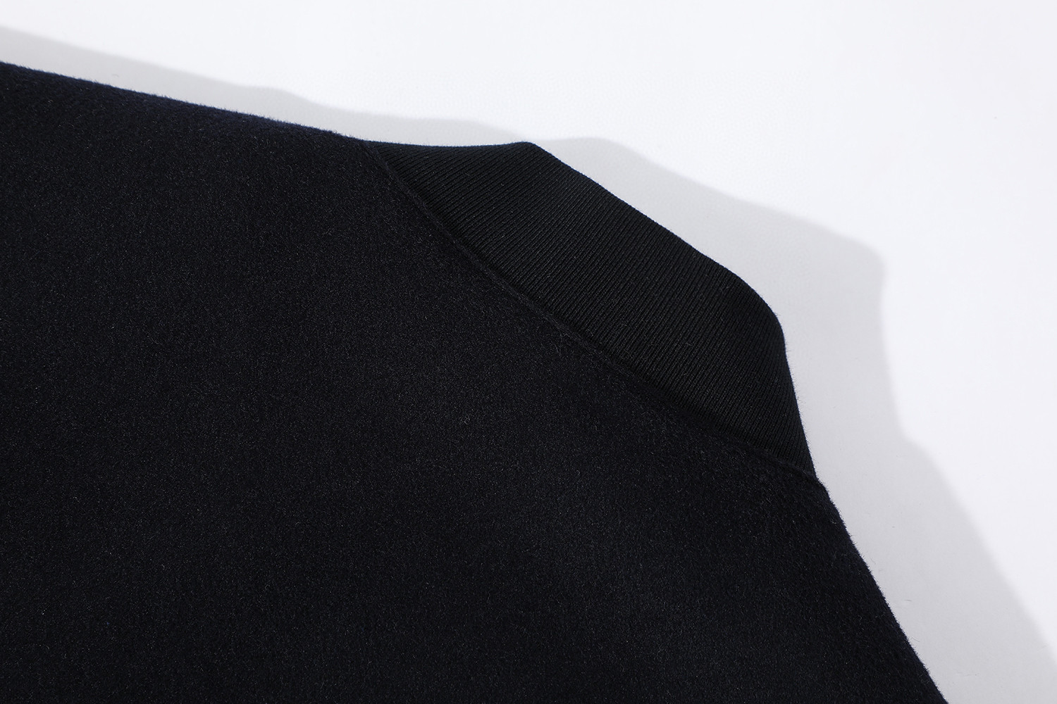 MIU MIU 缪缪 羊绒混纺拉链棒球服外套 夹克 长袖 黑色 C0