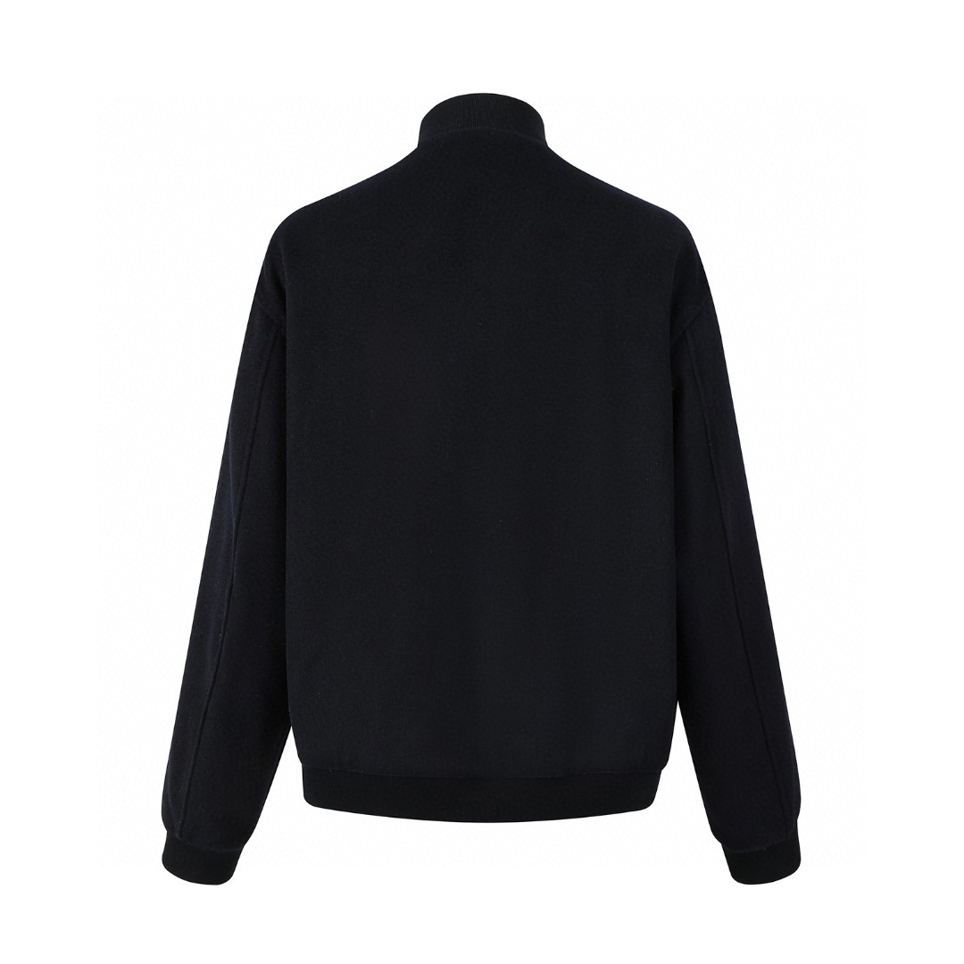 MIU MIU 缪缪 羊绒混纺拉链棒球服外套 夹克 长袖 黑色 C0