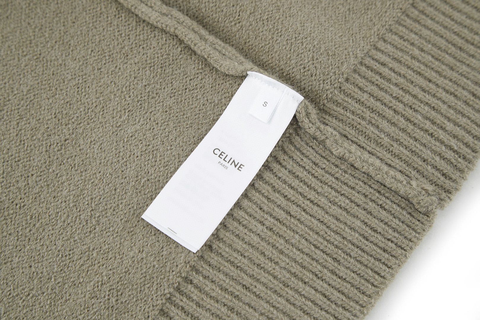 CELINE 赛琳 刺绣标识针织衫 毛衣 长袖 咖色 蓝色 藏青色 绿色 卡其色 黑色 B0 