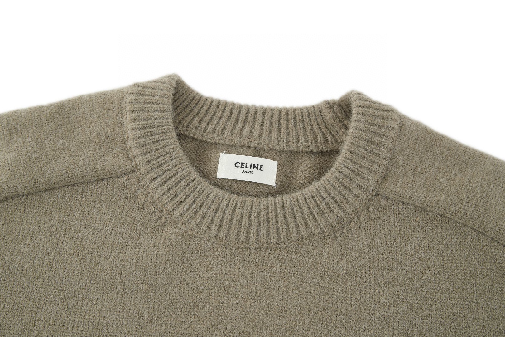 CELINE 赛琳 刺绣标识针织衫 毛衣 长袖 咖色 蓝色 藏青色 绿色 卡其色 黑色 B0 