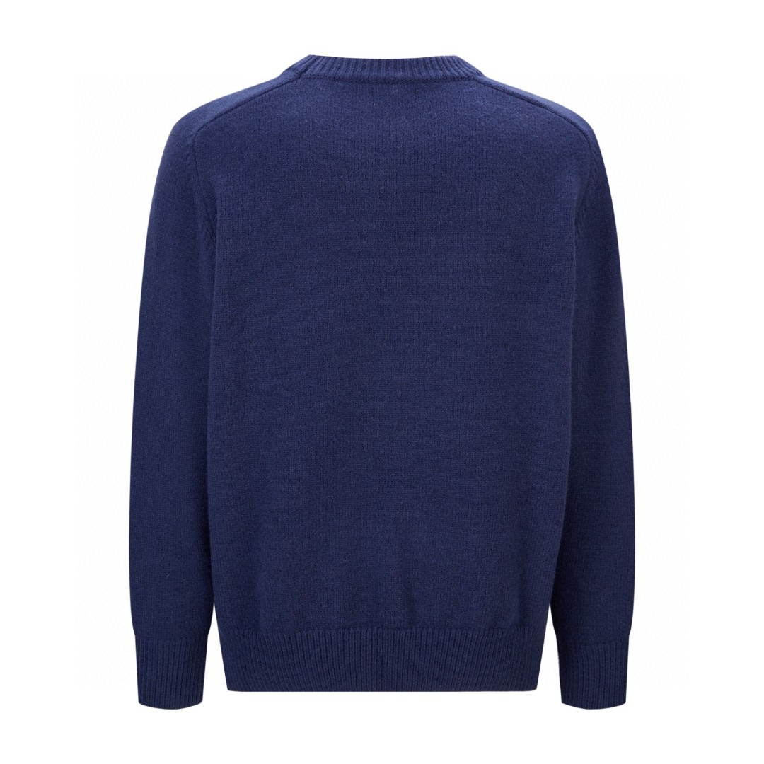 CELINE 赛琳 刺绣标识针织衫 毛衣 长袖 咖色 蓝色 藏青色 绿色 卡其色 黑色 B0 