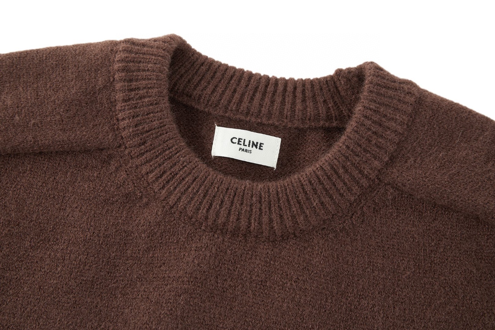 CELINE 赛琳 刺绣标识针织衫 毛衣 长袖 咖色 蓝色 藏青色 绿色 卡其色 黑色 B0 