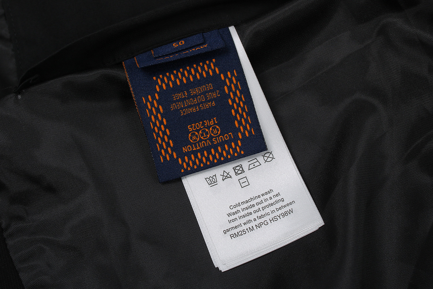 LOUIS VUITTON 路易威登 针织束腰拼接棒球服 夹克 外套 黑色 C0 1AGTR4