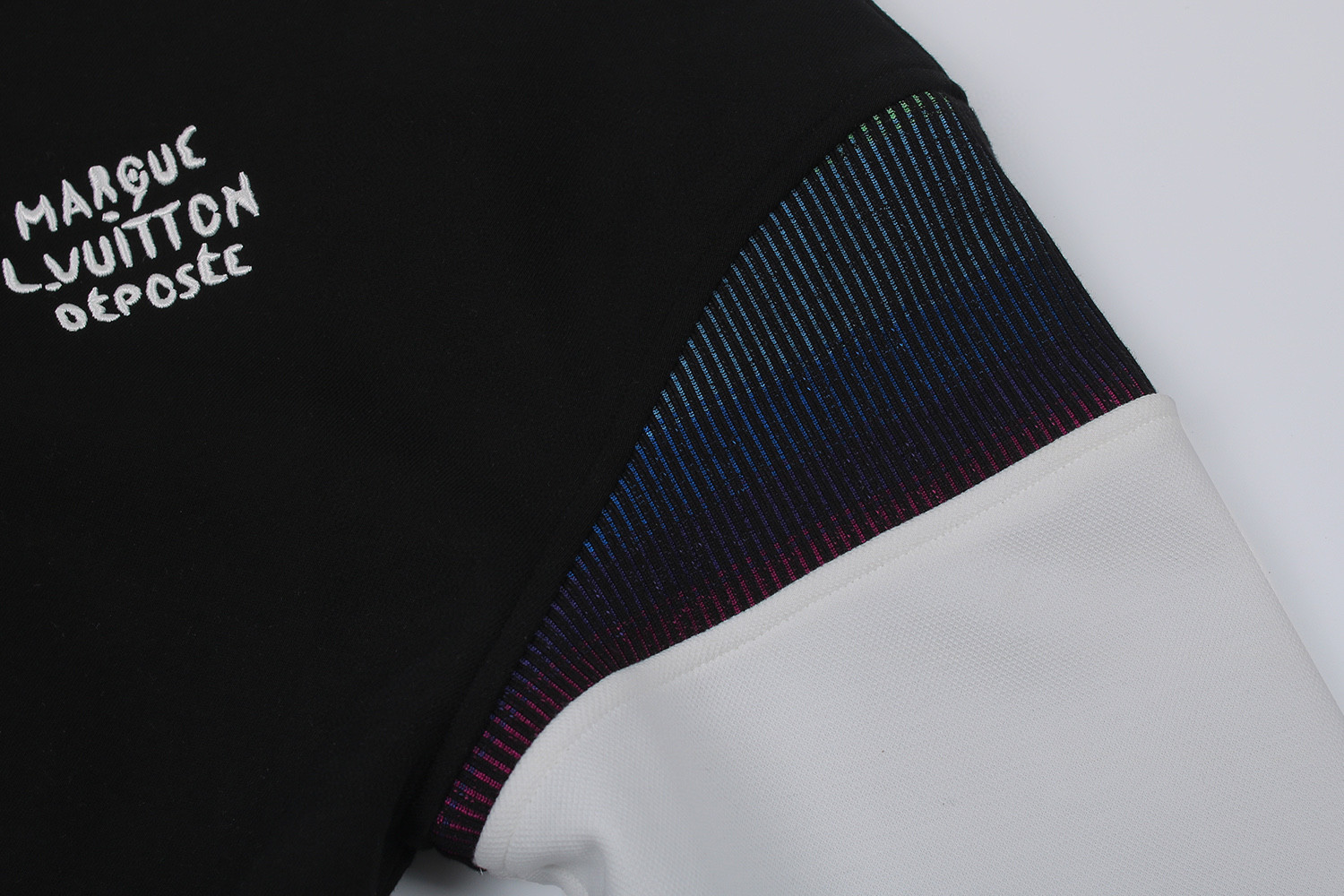 LOUIS VUITTON 路易威登 针织束腰拼接棒球服 夹克 外套 黑色 C0 1AGTR4