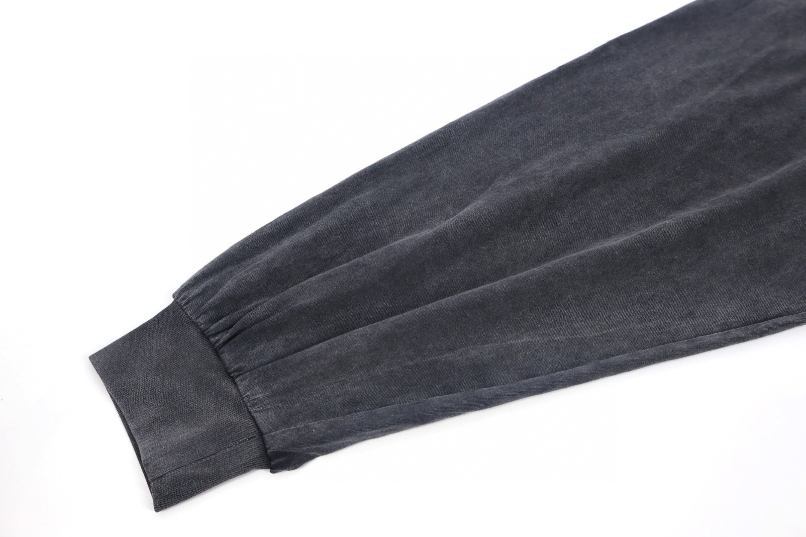 Balenciaga 巴黎世家 双B锁扣水洗做旧T恤 卫衣 长袖 灰色 A5 850404TTVD61041